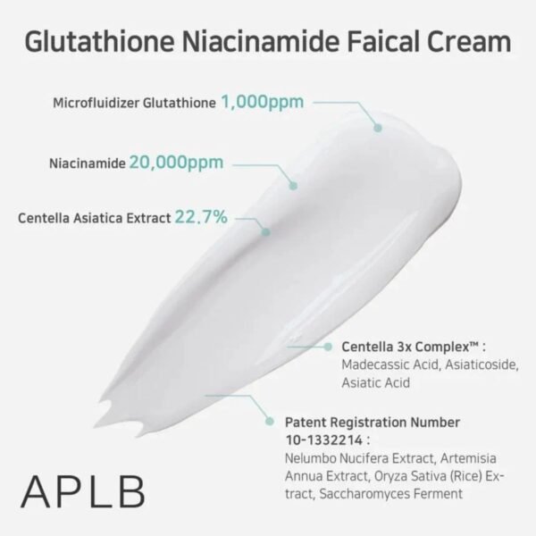 Glutathione Niacinamide Facial Cream 55mL - Image 2