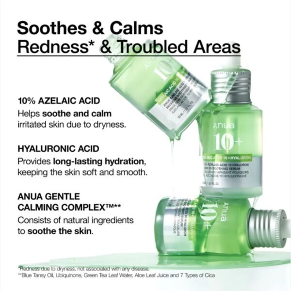 Azelaic Acid 10 Hyaluron Redness Soothing Serum 30mL - Image 2