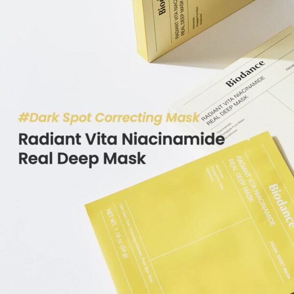 Radiant Vita Niacinamide Real Deep Mask (4ea) – Image 5